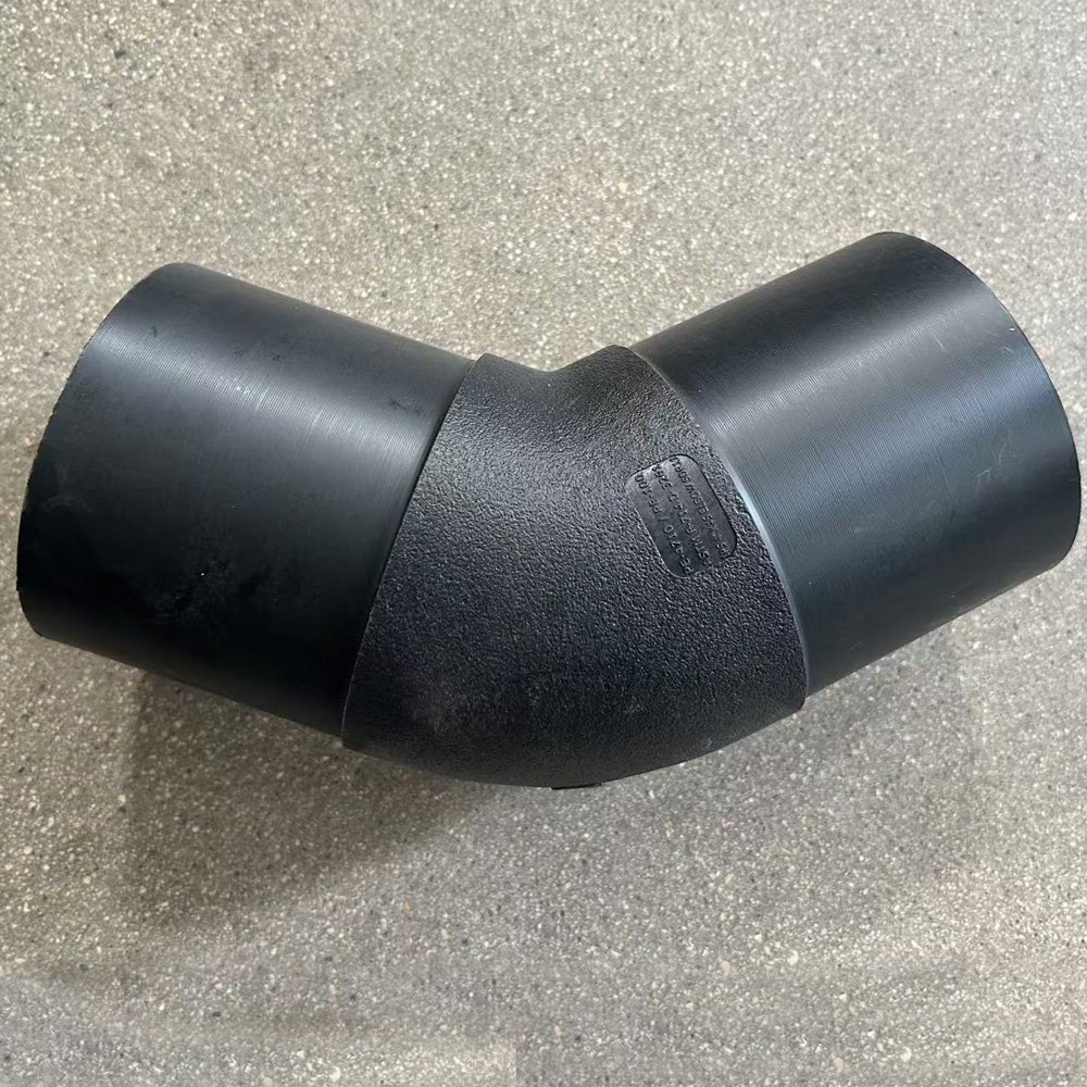 HDPE 4" Pipe Fittings 45 Degree Elbows